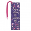 Bookmark - Begin Each Day with  Grateful Heart  (Leather)